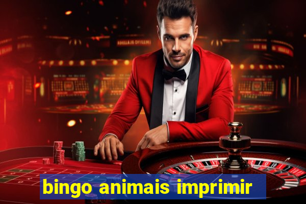 bingo animais imprimir